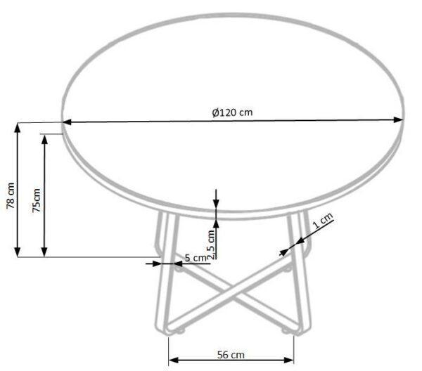 Blagovaonski stol Celiope 4