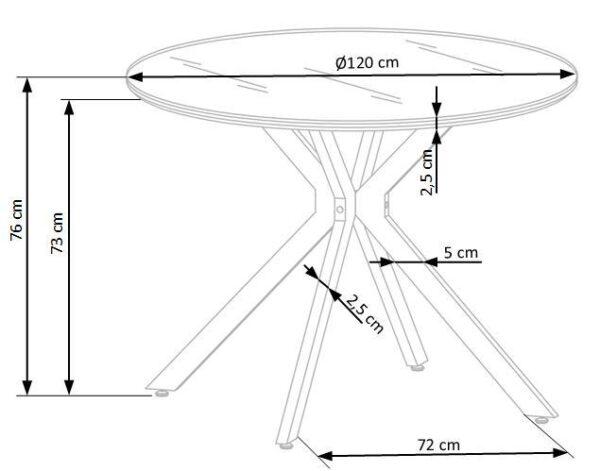 Blagovaonski stol Tiara 4
