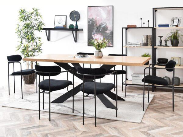 Blagovaonska stolica Odissa Black - Slika 6