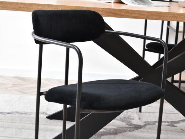 Blagovaonska stolica Odissa Black - Slika 15