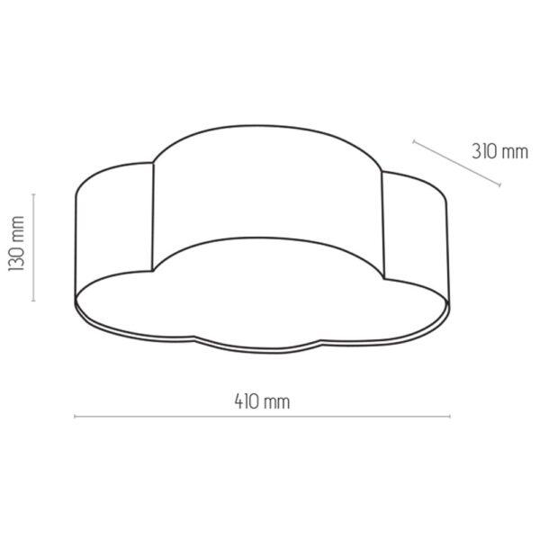 Stropna svjetiljka Nube Mini White - Slika 2