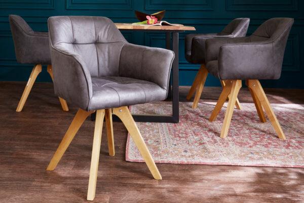 Blagovaonska stolica Arm retro - Slika 3