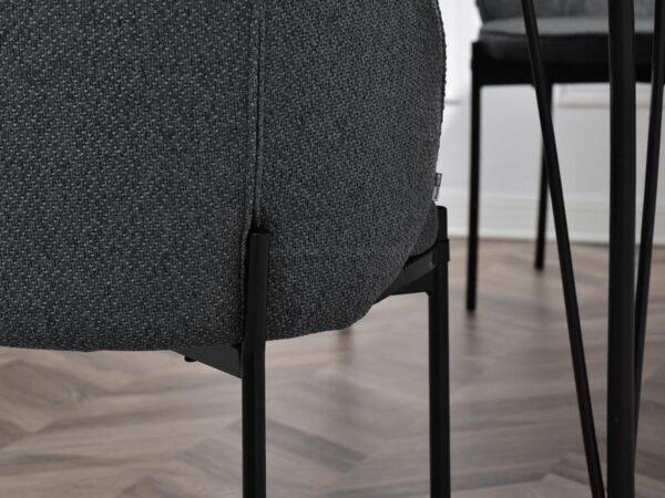 Blagovaonska stolica Malek Black - Slika 6