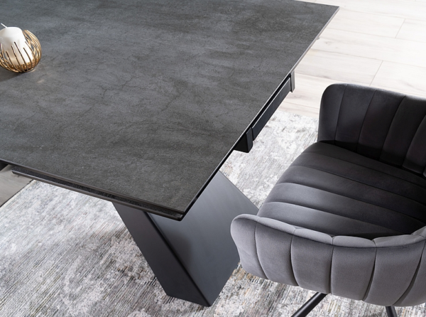 Blagovaonski stol Petal 160 Grey - Slika 14