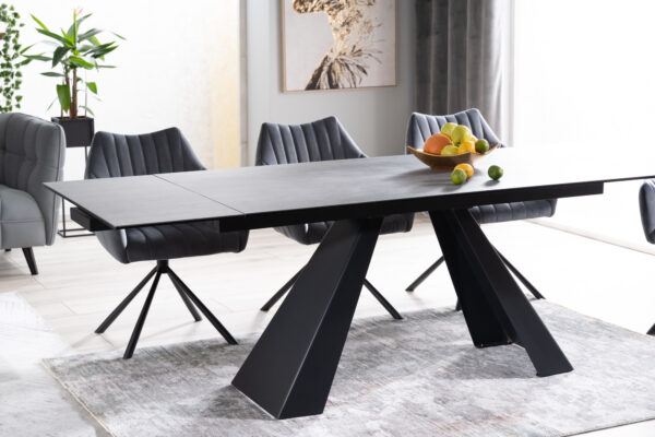 Blagovaonski stol Petal 160 Grey - Slika 12