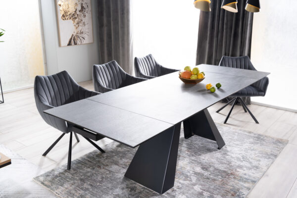 Blagovaonski stol Petal 160 Grey - Slika 10