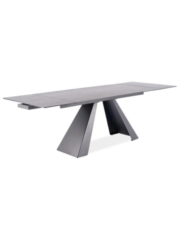 Blagovaonski stol Petal 160 Grey 1