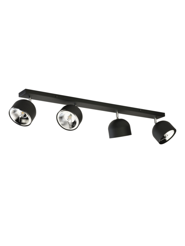 Stropna svjetiljka Vale Quattro Black