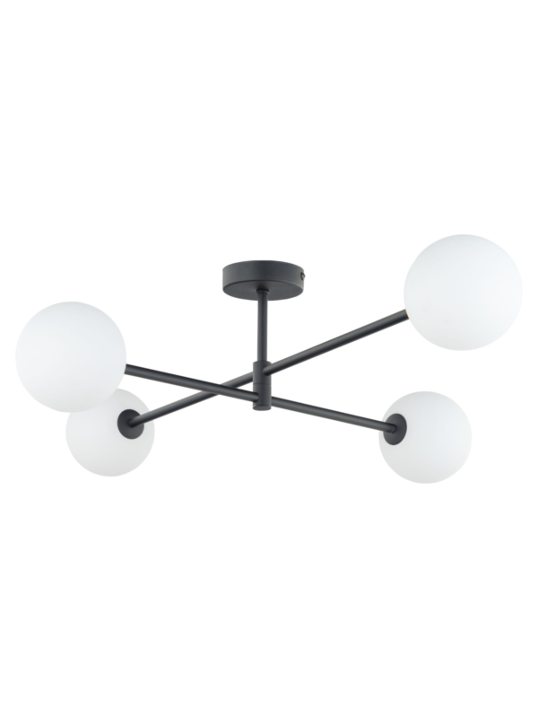 Stropna svjetiljka Sirius Quattro Black