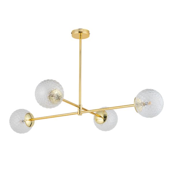 Stropna svjetiljka Madox Gold Quattro - Slika 4