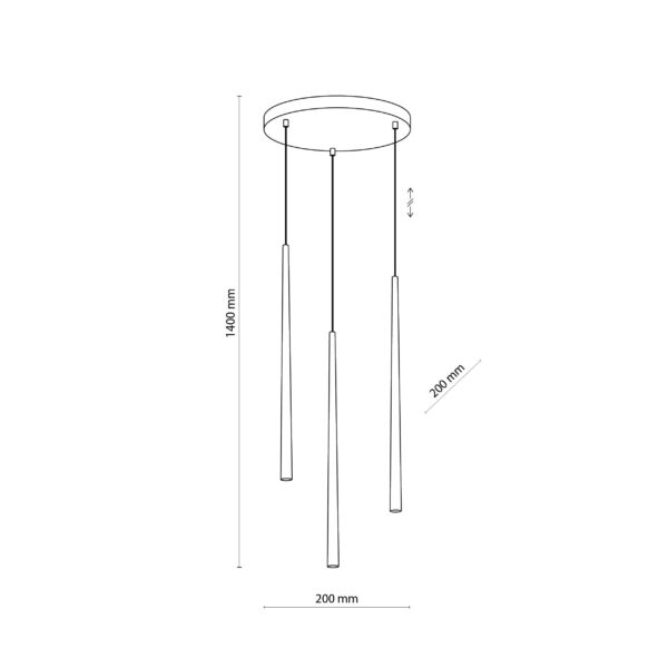 Visilica Key Tre White 3