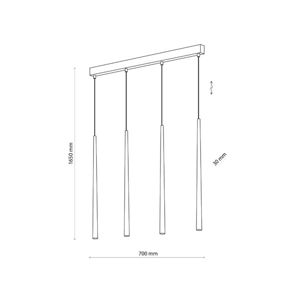 Visilica Key Quattro White - Slika 3