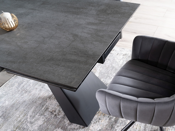 Blagovaonski stol Petal Maxi 180 Grey 4