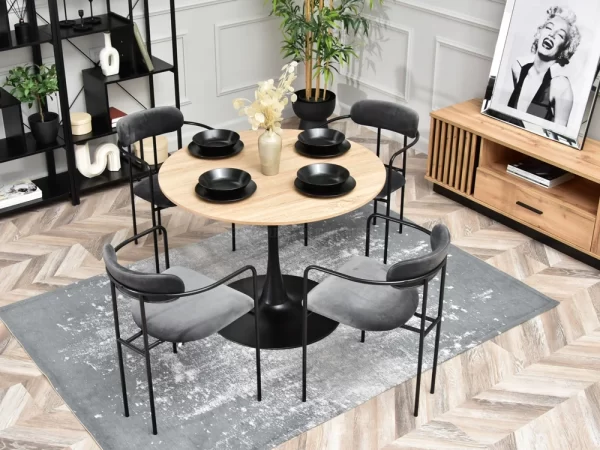 Blagovaonska stolica Odissa Black - Slika 6