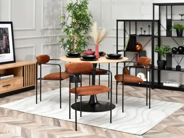 Blagovaonska stolica Odissa Black - Slika 9