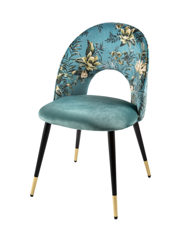Blagovaonska stolica Glamour Blue 1