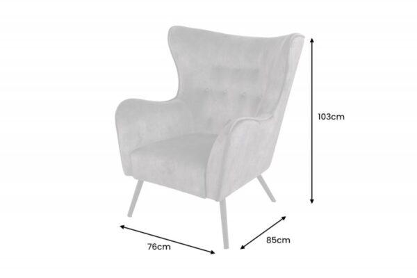 Fotelja Amstel F Grey - Slika 2