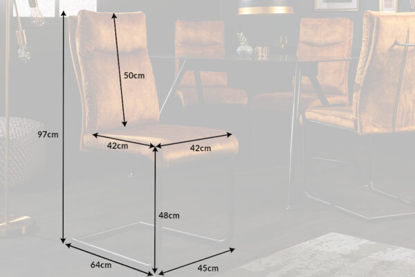 Blagovaonska stolica Comfy Senf - Slika 9
