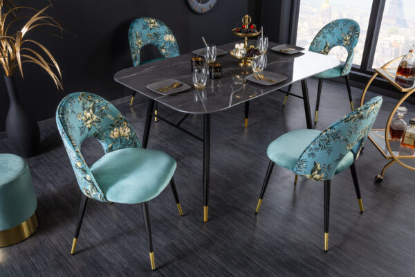 Blagovaonska stolica Glamour Blue - Slika 2