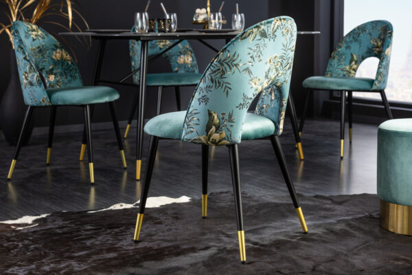 Blagovaonska stolica Glamour Blue - Slika 3