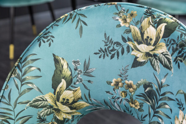 Blagovaonska stolica Glamour Blue - Slika 4