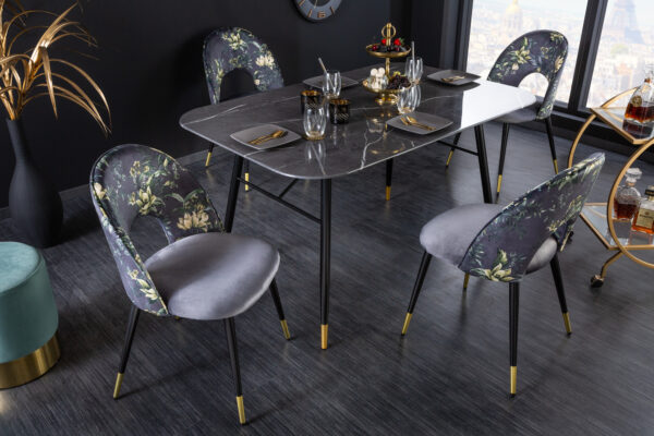 Blagovaonska stolica Glamour Grey - Slika 2