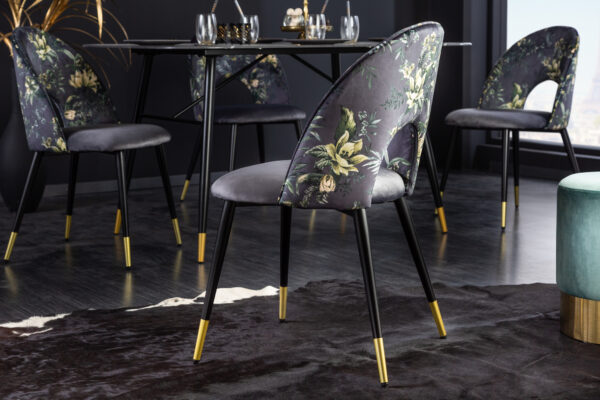 Blagovaonska stolica Glamour Grey - Slika 3