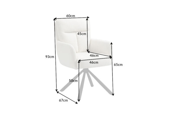 Blagovaonska stolica Duro White 5