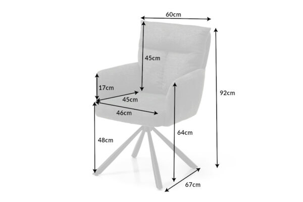 Blagovaonska stolica Duro Grey 6