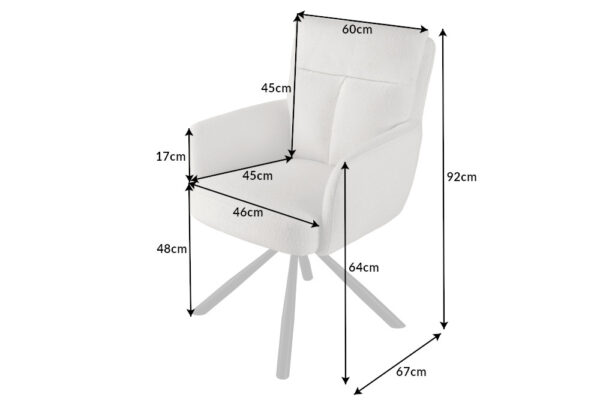 Blagovaonska stolica Duro Beige - Slika 5