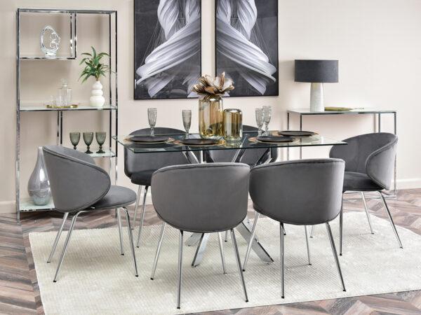 Blagovaonska stolica Odelia SILVER - Slika 8