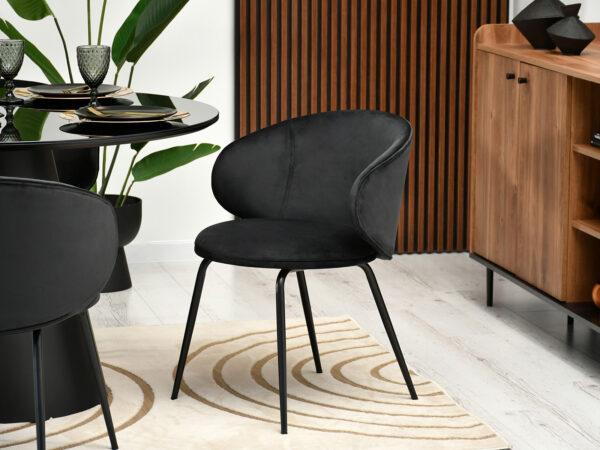 Blagovaonska stolica Odelia Black - Slika 7