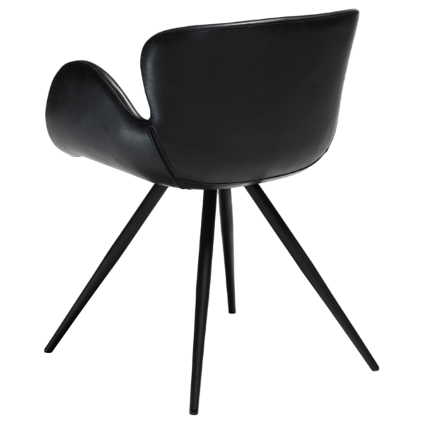 Blagovaonska stolica Gaia Vintage Black - Slika 5