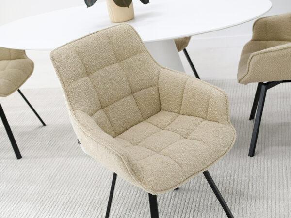 Blagovaonska stolica King Boucle - Slika 8