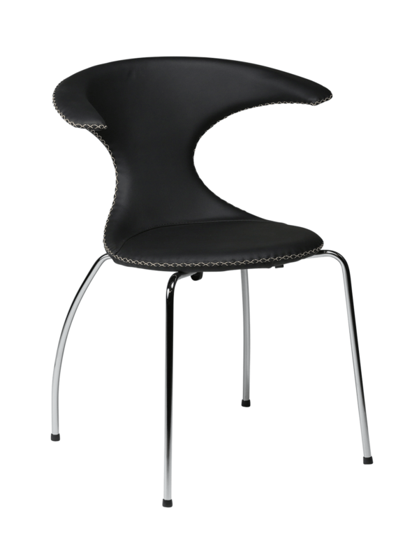 Blagovaonska stolica Flair Black Chrome