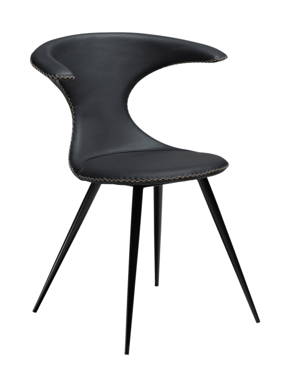 Blagovaonska stolica Flair Black Leather