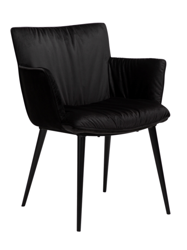 Blagovaonska stolica Join Black Velvet 1