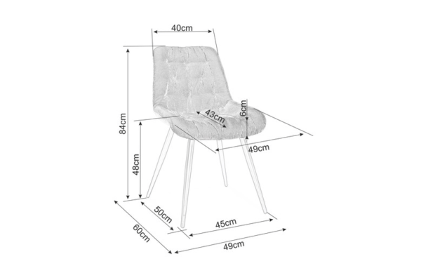 Blagovaonska stolica Lian Textile 5