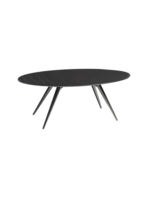 Blagovaonski stol Eclipse Black Oval 200