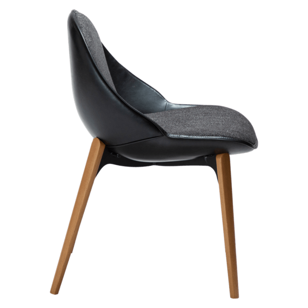 Blagovaonska stolica Arch Black - Slika 4