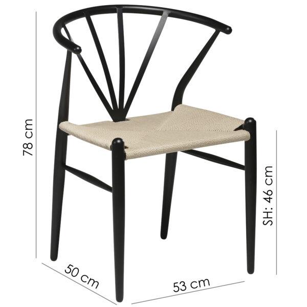 Blagovaonska stolica Delta Black - Slika 10