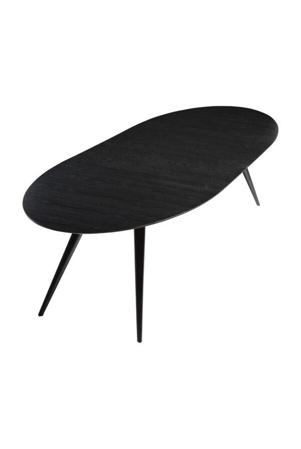 Blagovaonski stol Eclipse Black Oval 200 - Slika 5