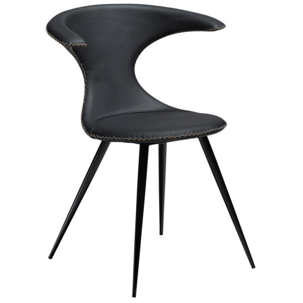 Blagovaonska stolica Flair Black Leather 2
