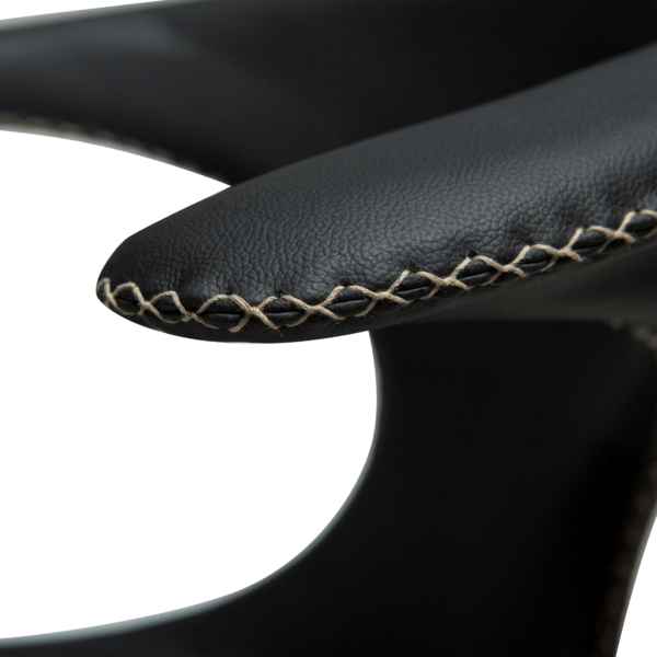 Blagovaonska stolica Flair Black Leather - Slika 4