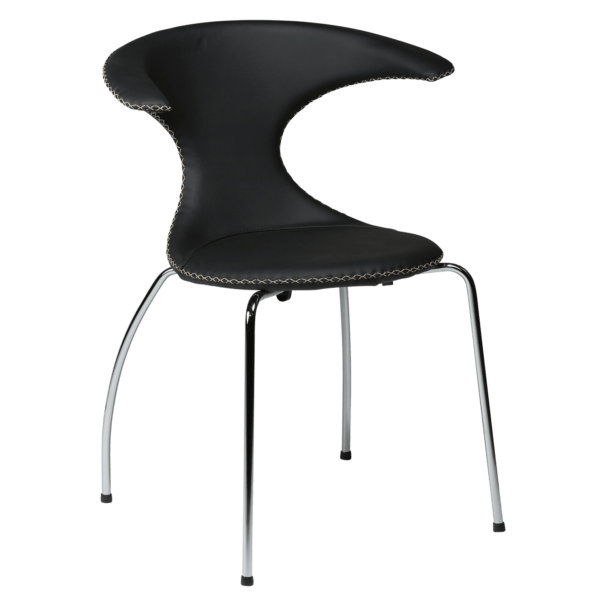Blagovaonska stolica Flair Black Chrome 3