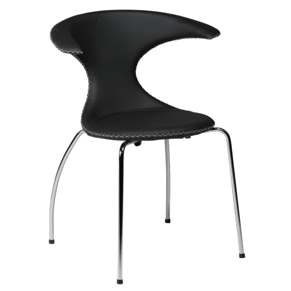 Blagovaonska stolica Flair Black Chrome - Slika 3