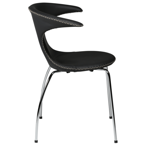 Blagovaonska stolica Flair Black Chrome - Slika 2