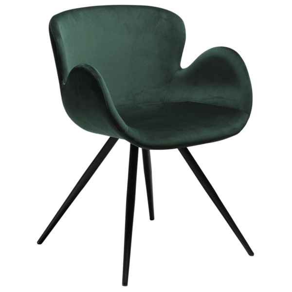 Blagovaonska stolica Gaia Green Velvet 2