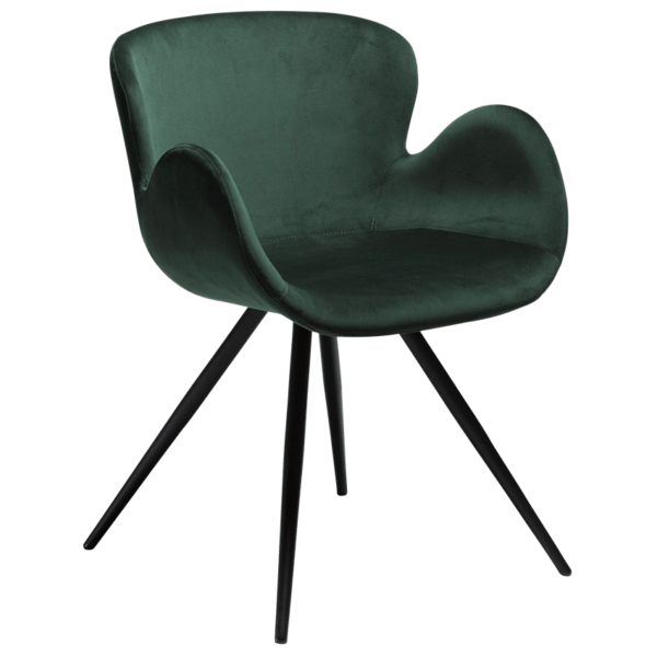Blagovaonska stolica Gaia Green Velvet - Slika 2
