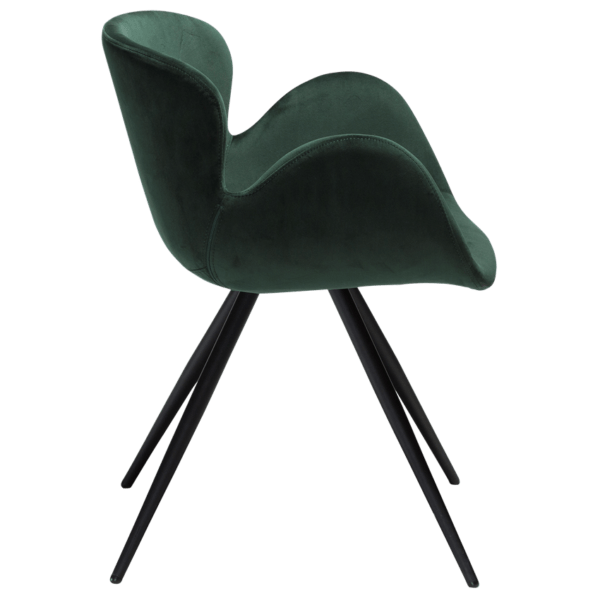 Blagovaonska stolica Gaia Green Velvet - Slika 4